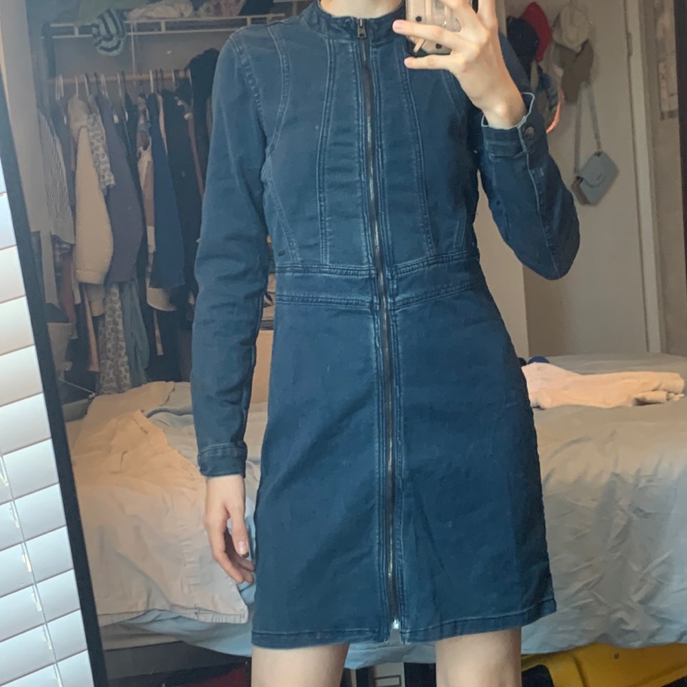 Denim Long Sleeve Dress